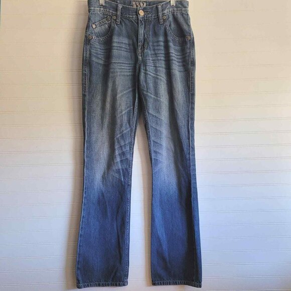 Rock and Republic Mens Jeans Size 28x32 Henlee Straight Distressed Wings - Picture 1 of 10
